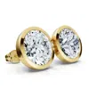 Pompeii3 Certified 6ct Tw Martini Bezel Diamond Studs 14k Gold Lab Grown
