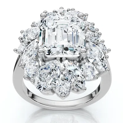 Pompeii3 Certified 7ct High Jewelry Diamond Ring 14k Gold Lab Grown In Multi