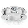 Pompeii3 Certified Channel Shank Diamond Solitaire Ring 14k Gold Lab Grown