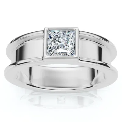 Pompeii3 Certified Channel Shank Diamond Solitaire Ring 14k Gold Lab Grown
