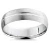 Pompeii3 Channel Brushed Wedding Band 950 Platinum Size Selectable In Multi