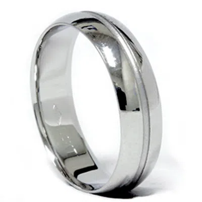 Pompeii3 Channel Wedding Band 14k White Gold Size Selectable In Multi