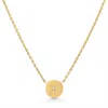 Pompeii3 Diamond Disc Starburst Pendant 14k Yellow Gold Necklace 18" In Multi