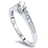 Pompeii3 Diamond Engagement Semi Mount Ring Setting White Gold In Multi
