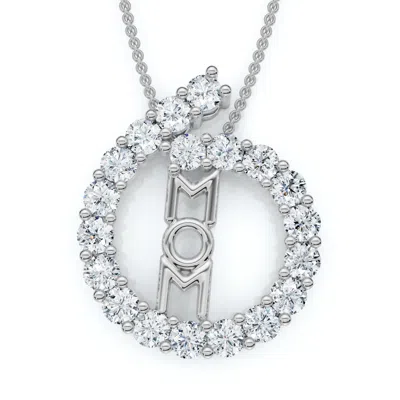 Pompeii3 Diamond Heart Pendant Gold Necklace Lab Grown 18" In Multi