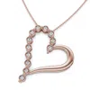 Pompeii3 Diamond Heart Pendant Gold Necklace Lab Grown 18" In Multi