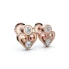Pompeii3 Diamond Heart Studs 14k White, Yellow, Or Rose Gold Lab Grown Women's Earrings In Multi