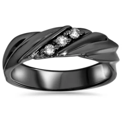 Pompeii3 Diamond Ring 14k Black Gold In Multi