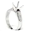 Pompeii3 Diamond Semi Mount Cathedral Engagement Ring 14k Setting In Multi