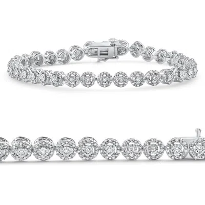 Pompeii3 Diamond Tennis Bracelet 11.5 Grams White Gold .43ct In Multi