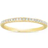 Pompeii3 Diamond Wedding Ring Womens Stackable Band 10k Yellow Gold In Silver