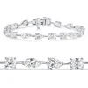 Pompeii3 E/vs 10ct Mixed Cut Diamond Tennis Bracelet 7" 14k White Gold Lab Grown In Metallic
