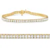 Pompeii3 E/vs 7ct Emerald Cut Diamond Tennis Bracelet 7" 14k Yellow Gold In Gold