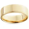 Pompeii3 Flat Step Cut Wedding Band 14k Yellow Gold Size Selectable In Multi