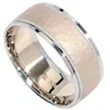 Pompeii3 Hammered Two Toned Wedding Band 14k Gold In Multi