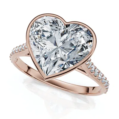 Pompeii3 Heart Shape Diamond Engagement Ring In Multi