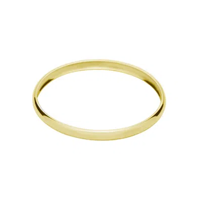 Pompeii3 Heavy Weight 6mm 18k Yellow Gold Plated Bangle In Brown