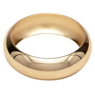 Pompeii3 Heavy Weight Thick 1" 18k Yellow Gold Plated Bangle