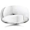 Pompeii3 High Polished Wedding Band 14k White Gold Size Selectable In Multi