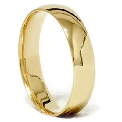 Pompeii3 High Polished Wedding Band 18k Yellow Gold Size Selectable In Multi