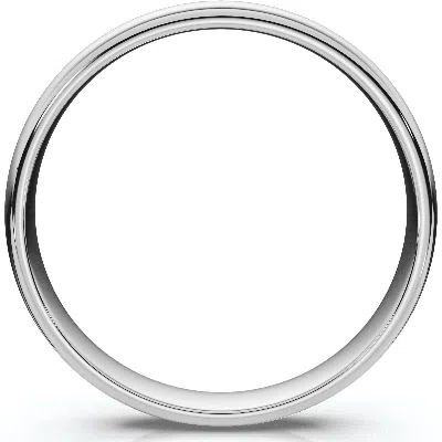 Pompeii3 High Polished Wedding Mens Band 14k White Gold Size Selectable In Multi