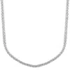 Pompeii3 Huge 23 Ct Moissanite Tennis Necklace 14k White Gold 18" In Multi