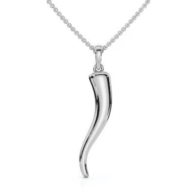 Pompeii3 Italian Horn Pendant No Chain In Brown