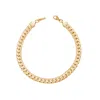 Pompeii3 Jean 8mm Anklet 18k Gold Plated 10" Length In Gold