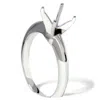 Pompeii3 Knife Edge Solitaire Engagement Ring Setting Mount 14k In Silver