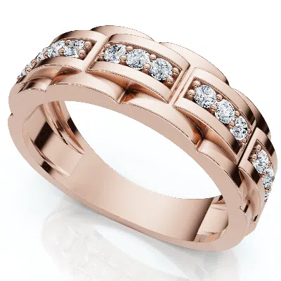Pompeii3 Men's 1/3ct Diamond Lab Grown Wedding Anniversary Ring Gold In White
