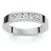 Pompeii3 Men's 1/4ct Channel Set Diamond Wedding Ring 14k Gold Or Platinum Lab Grown In Metallic
