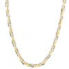 Pompeii3 Men's 14k Gold (100gram) Or Platinum (188gram) 6.5mm Link Chain Necklace 22" In Multi