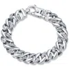 Pompeii3 Men's 14k Gold (104gram) Or Platinum (172gram) 14mm Diamond Bracelet 8.75" In Multi