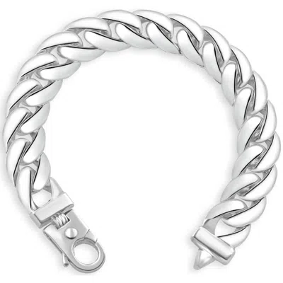 Pompeii3 Men's 14k Gold (124gram) Or Platinum (233gram) 15mm Link Bracelet 9" In Silver