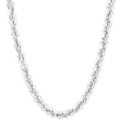Pompeii3 Men's 14k Gold (126gram) Or Platinum (236gram) 7mm Link Chain Necklace 24" In Multi