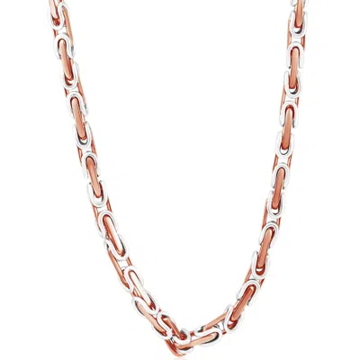 Pompeii3 Men's 14k Gold (130gram) Or Platinum (244gram) 6mm Link Chain Necklace 24" In Silver