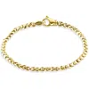 Pompeii3 Men's 14k Gold (15gram) Or Platinum (24gram) 5mm Link Bracelet 8.5" In Silver