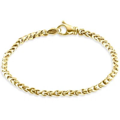 Pompeii3 Men's 14k Gold (15gram) Or Platinum (24gram) 5mm Link Bracelet 8.5" In Silver