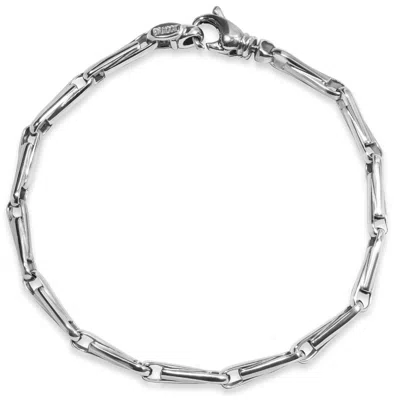 Pompeii3 Men's 14k Gold (16gram) Or Platinum (25gram) 4.5mm Link Bracelet 8.5" In Multi