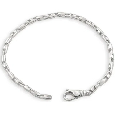 Pompeii3 Men's 14k Gold (16gram) Or Platinum (30gram) 3.5mm Link Bracelet 8.5" In Multi