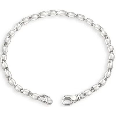 Pompeii3 Men's 14k Gold (16gram) Or Platinum (30gram) 4.5mm Link Bracelet 8.5" In Multi