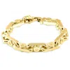 Pompeii3 Men's 14k Gold (178gram) Or Platinum (334gram) 12mm Link Bracelet 8.5" In Silver