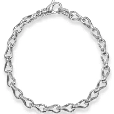 Pompeii3 Men's 14k Gold (17gram) Or Platinum (28gram) 6mm Link Bracelet 8.5" In Multi