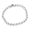 Pompeii3 Men's 14k Gold (17gram) Or Platinum (31gram) 4.5mm Link Bracelet 8.5" In Multi