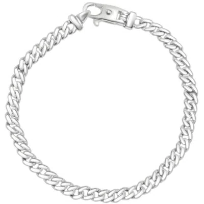 Pompeii3 Men's 14k Gold (18gram) Or Platinum (33gram) 5.5mm Link Bracelet 8.5" In Metallic
