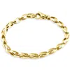 Pompeii3 Men's 14k Gold (19gram) Or Platinum (31gram) 5.5mm Link Bracelet 8.25" In Gold