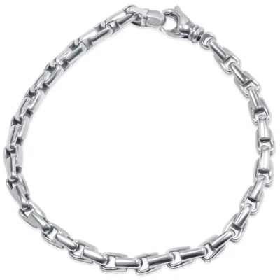 Pompeii3 Men's 14k Gold (26gram) Or Platinum (42gram) 5mm Link Bracelet 9" In Multi