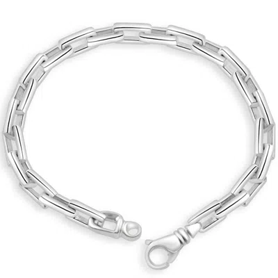 Pompeii3 Men's 14k Gold (27gram) Or Platinum (50gram) 6mm Link Bracelet 8.5" In Multi