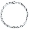 Pompeii3 Men's 14k Gold (28gram) Or Platinum (45gram) 5.5mm Link Bracelet 8.5" In Silver