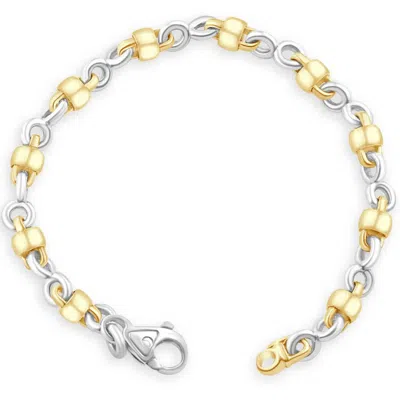 Pompeii3 Men's 14k Gold (30gram) Or Platinum (49gram) 6.5mm Link Bracelet 8.5"